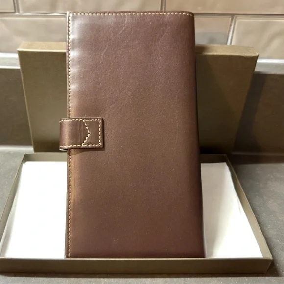 Patek Philippe Brown Large Leather Wallet